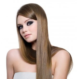Brunette With Long Straight Hair